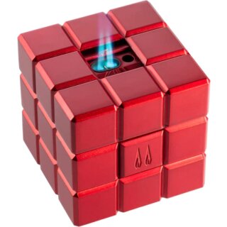 COLIBRI Tischfeuerzeug Heritage Cube rot