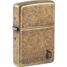 Zippo Flame Armor Case Messing Antik 60007339