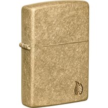 Zippo Flame Armor Case Tumbled Brass 60007337