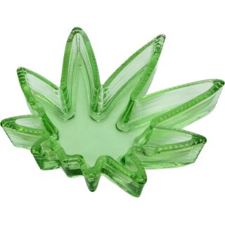 Ascher Glas Cannabisblatt