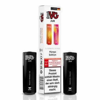 IVG Air Liquidpod Mango Edition (Mango, Pfirsich) 20mg/ml 2er